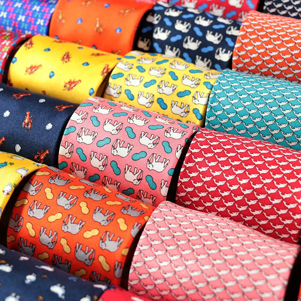 Corbatas de seda personalizadas de lujo de diseñador italiano de alta calidad del fabricante