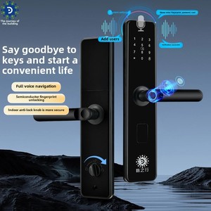 Donzhixing ev anti-hırsızlık giriş kapı kilidi silindir akıllı WiFi parmak izi dijital şifreli kilit c-seviye - Product Image 1