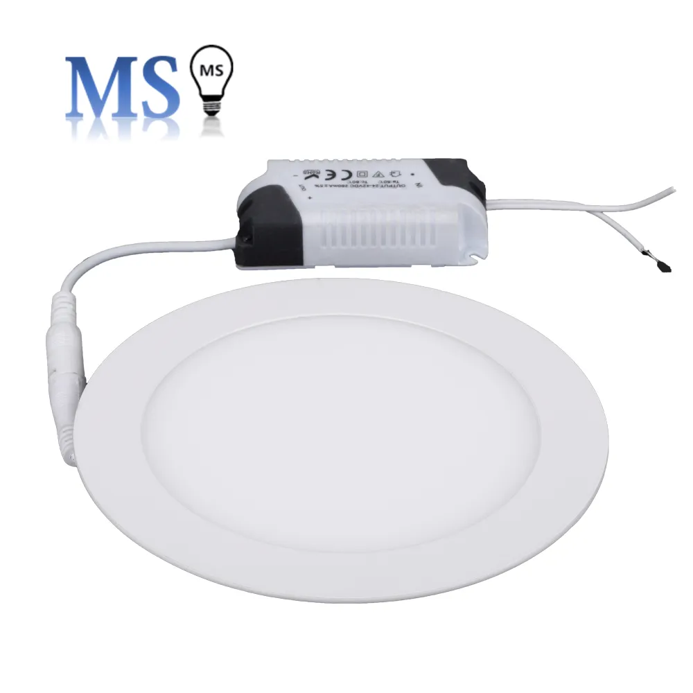 Frameless Recessed Square Round Led Panel Light Manufactures Zhongshan 9w 18w 24w 36w Luminous White Body Lamp Lighting OfficePopular
