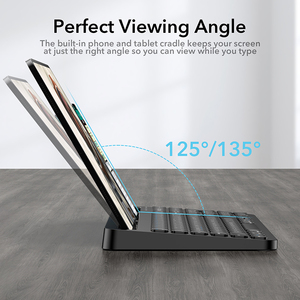 Teclado multidispositivo Bluetooth para tableta, teclado inalámbrico con teclado numérico, diseño personalizado, para teléfono y iPad - Product Image 5