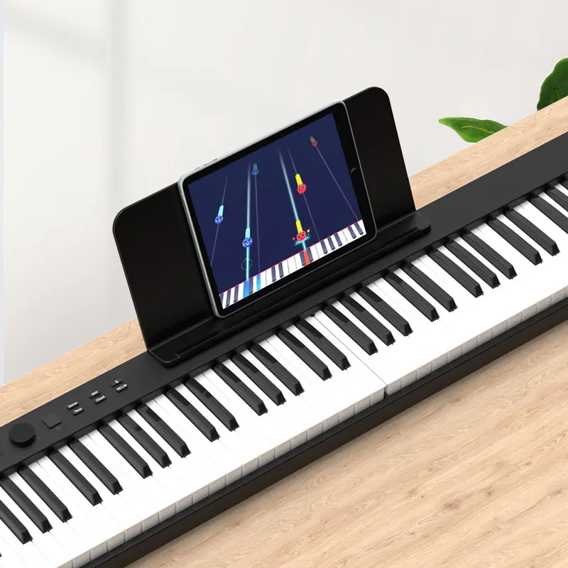 Có thể gập lại Midi Đàn piano bàn phím di động kỹ thuật số 88 phím đàn piano nhạc cụ điện tử gấp Đàn Piano