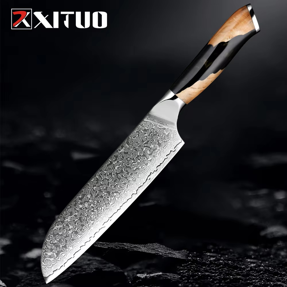 Santoku en acier de Damas BKDM230510R5D