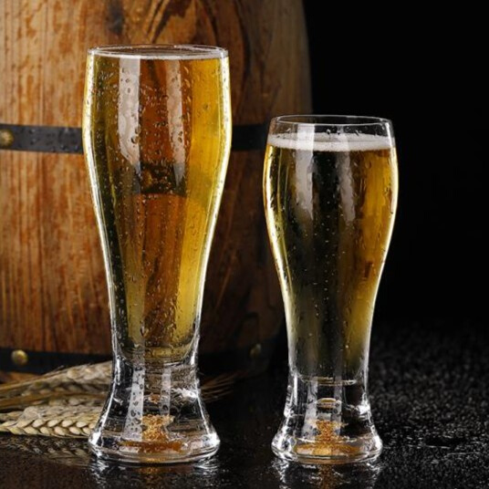 Creative personality bar beer mug hand-blown gold foil bottom beer glass home crystal wine glass mug