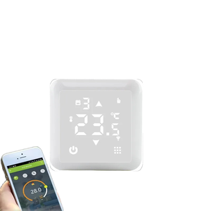 Venta al por mayor de fábrica Tuya inalámbrico WiFi termostato digital moderno controlador de temperatura de pantalla táctil para programación semanal Hotel - Product Image 1