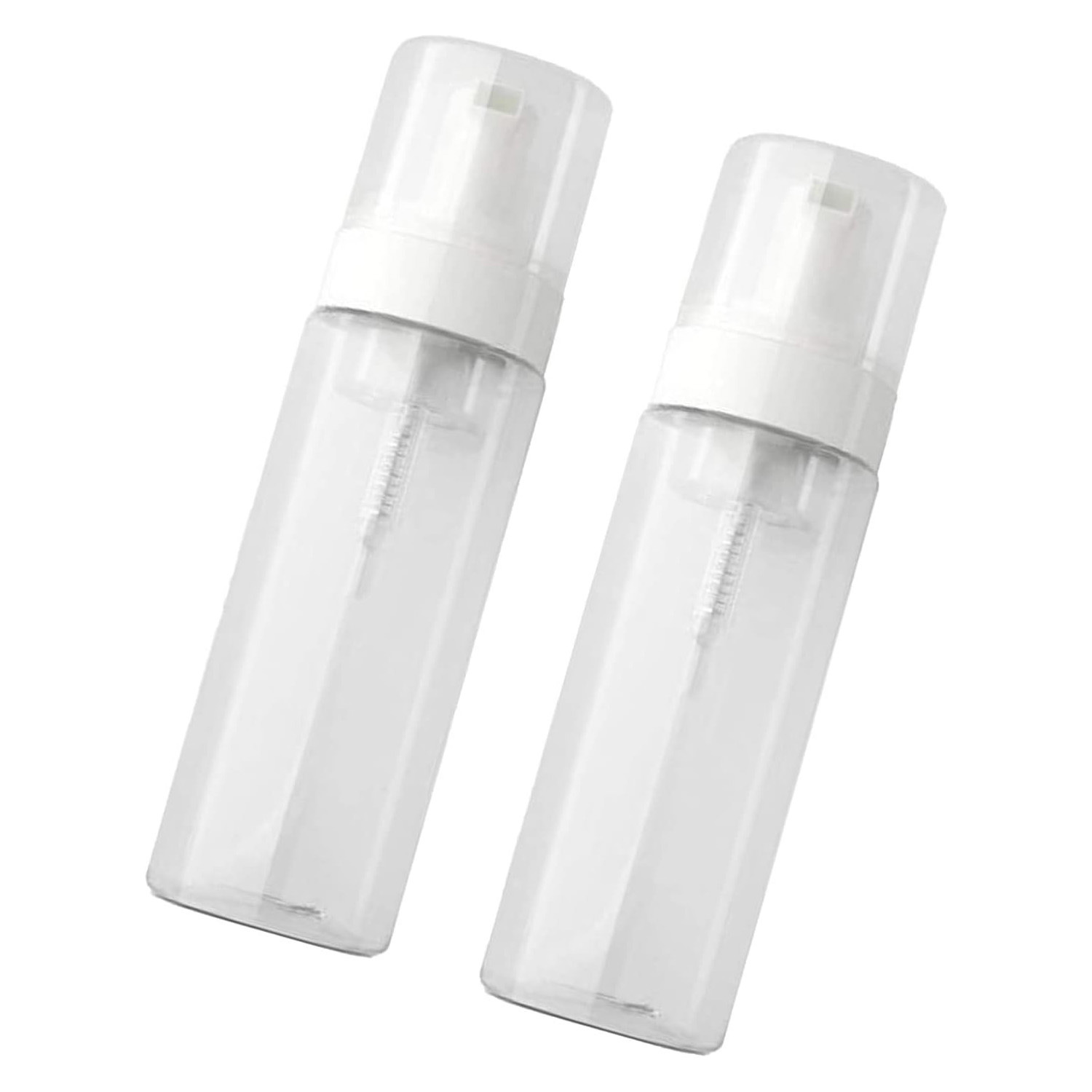 Bouteille blanche avec pompe blanche