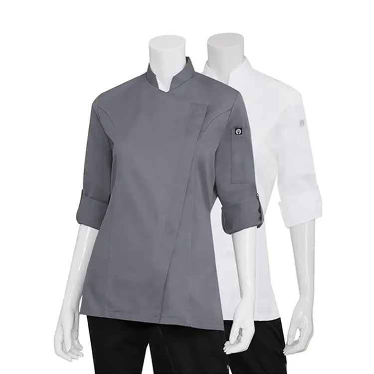 Produttore di fabbrica cameriere Custom cameriera Chef uniforme giubbotti per ristorante Hotel Bar uniforme uniforme