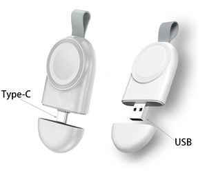 Apple Watch用ポータブルキーホルダーワイヤレス充電12 3 4 5 6 7 SEWatchワイヤレス充電器 - Product Image 1