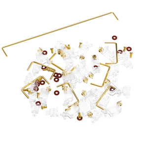 DUROCK Stabilizer ตัวยึดแป้นพิมพ์ PCB,ความคงตัวแป้นพิมพ์2u V2 6.25u 7u สกรูในตัวกันโคลงพร้อมชุดโซลเมตฟรี3u Stabs ปี V2.5 - Product Image 6