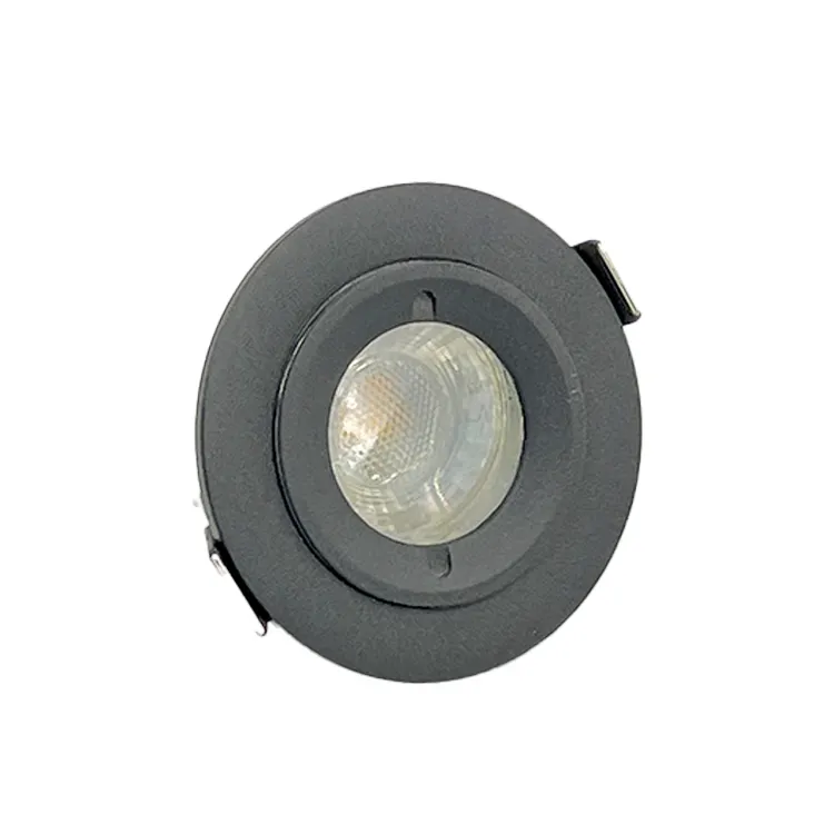 Lampu Led bawah Aluminium led, cahaya sorot langit-langit Cob bulat emas perak abu-abu tahan air Ip65