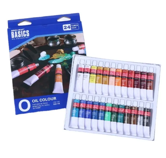 Art Painting Professional Artist Fine Art Oil Colour Paint Set 12ミリリットル24色