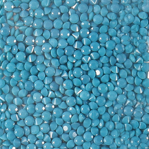 שעוות הגדרת 1-3mm בתפזורת במלאי בחיתוך עגול מבריק סינטטי ננו טורקיז אבן