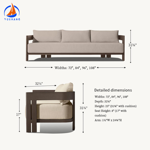 Thiết Kế Hiện Đại Tối Giản Miami Ecolene Đồ Nội Thất Ngoài Trời U Hình Dạng Cắt Sắt Ngoài Trời Vườn Sofa - Product Image 2