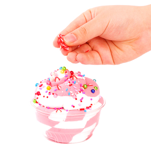 3枚のDIYバタークレイスライムカップケーキ12色のプラスチシンと3つのフルーツアクセサリーユニセックス楽しいモデリングプレイ - Product Image 2