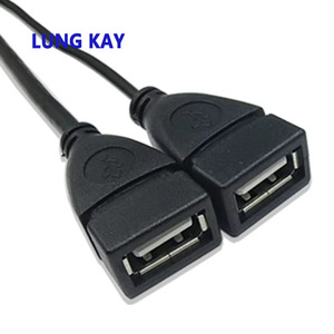 USB 2.0ตัวผู้ไปยัง2 2สายแจ็คตัวเมีย2สายเคเบิล Y ตัวแยกสายไฟ2 in 1อะแดปเตอร์สายส่งข้อมูลสำหรับแล็ปท็อป - Product Image 2