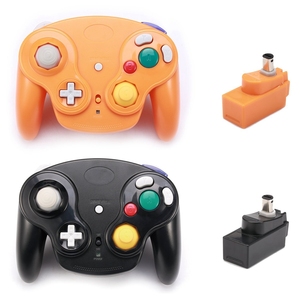 Wii U Gamecube NGC GC用のクラシック2.4Gワイヤレスコントローラーゲームパッド、レシーバーアダプタージョイスティックジョイパッド付き - Product Image 2