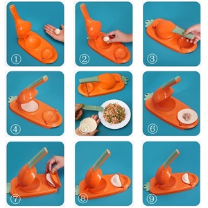Manuelles Dumpling Maker Tool 2-in-1 Tragbare Dumpling Wrapper Maker und Press Dumpling Skin Machine-Multifunktion formen Set - Product Image 6
