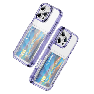 新款时尚透明翻盖卡盒手机壳防摔多功能保护套适用于Iphone 16 Pro Max - Product Image 4