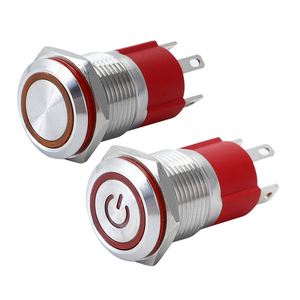 Interruttore On-Off a pulsante momentaneo impermeabile elettrico illuminato Dpdt 19mm 22mm 110 Volt Ip65 - Product Image 1
