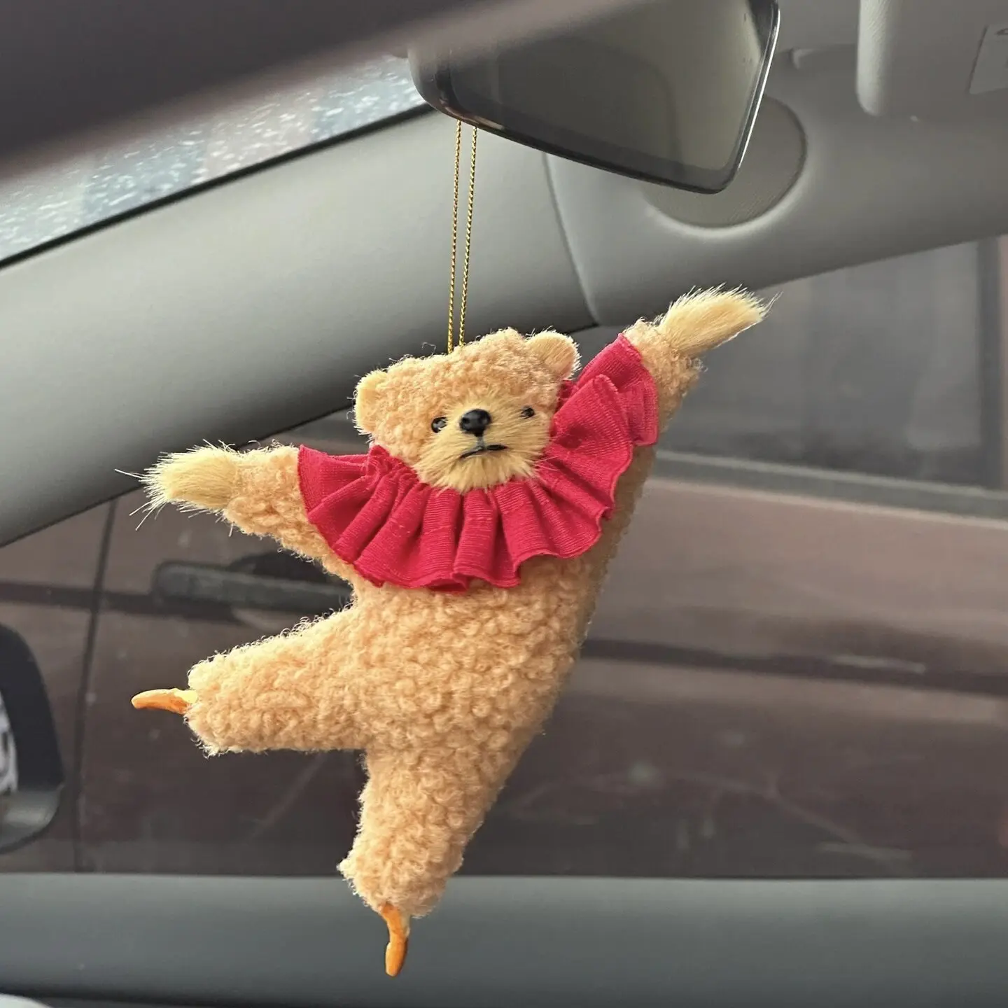 Sac à dos de décoration de voiture pour filles, ours de ballet mignon, cadeau de Noël