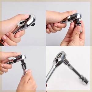 12ピース多用途車修理ツールキット1/4 \ "1/2 \" コンビネーションスパナレンチラチェットソケットセットハードケース付き - Product Image 6
