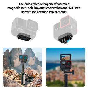 Alüminyum Quick Release dağı Insta360 X4/X3/X2 manyetik koruyucu Quick Release dağı ile uyumlu eylem kamera için - Product Image 4