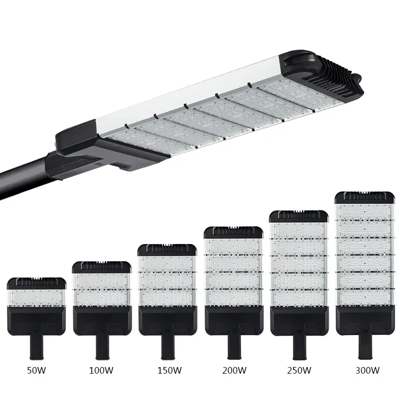 Factory direct sales commercial high brightness outdoor lighting 50w 100w 150w 200w 250w 300w module LED street lights