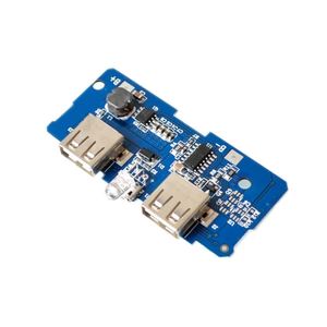 5V 2Aパワーバンク充電器モジュール充電回路基板ステップアップ電源モジュール2AデュアルUSB出力1A入力 - Product Image 3
