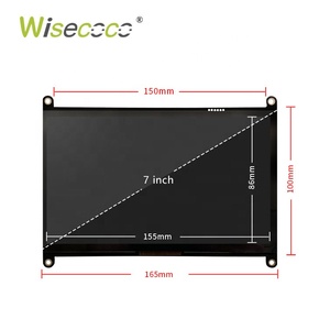 Monitor Lcd schermo Raspberry Pi da 7 pollici 1024*600 pannello Ips Lcd Touch capacitivo Ips Display da 7 "per Raspberry Pi 4b 3b