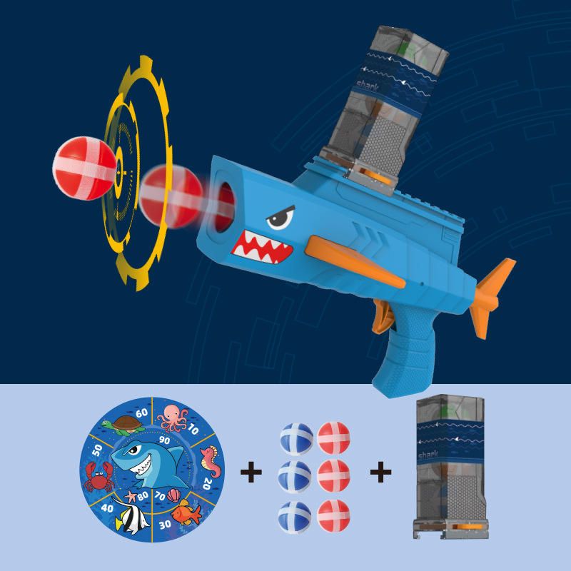 Un coup, six balles, un chargeur, un tissu de requin.