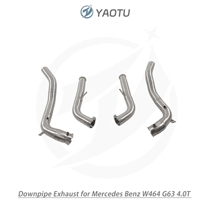 ระบบไอเสียบนถนน YT พร้อมเกราะกันความร้อนสำหรับ G63 W464 Mercedes-Benz