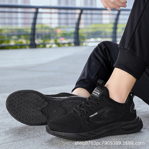 Chất Lượng Tốt 46 Kích Thước Lớn zapatos De Hombre Lưỡi Người Đàn Ông Sneakers Fly Đan Giản Dị Thoáng Khí Người Đàn Ông Của Đầu Bếp Làm Việc Đi Bộ Phong Cách Giày - Product Image 3