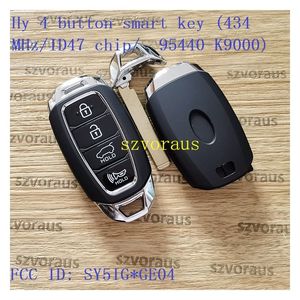 Hyundai 4 düğme akıllı anahtar için yüksek kalite (434 MHz/ID47 çip/95440-K9000) akıllı uzaktan araba anahtarı akıllı anahtar Fob - Product Image 5
