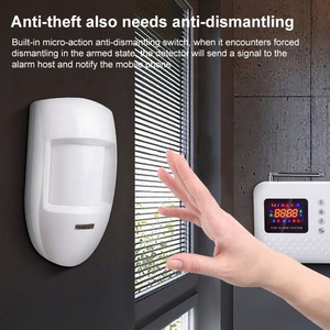 Sensor de movimiento PIR Alerta DE SEGURIDAD Detector de alarma infrarroja Sistema de alarma de seguridad para el hogar - Product Image 5