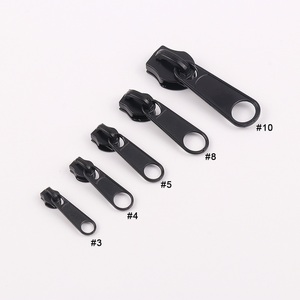 Chất lượng cao kim loại quần dây kéo thanh trượt biểu tượng tùy chỉnh màu đen - Product Image 1