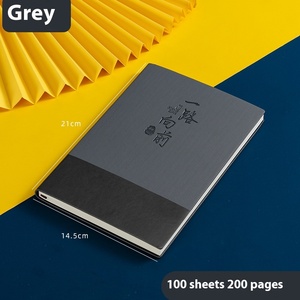 Fabricante al por mayor A5 Simple Business Notebook Papelería creativa Diseño de bloques de color Térmico Logotipo personalizado Impresión Faux - Product Image 6