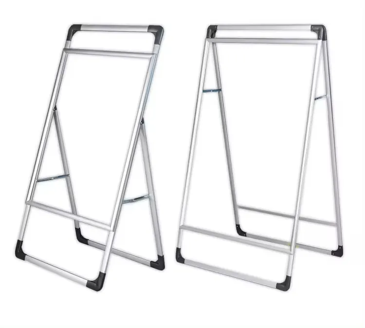 High quality Display Stands Hand Carried Sidewalk Sign Aluminum A Frame Sign for Outdoor Promotion