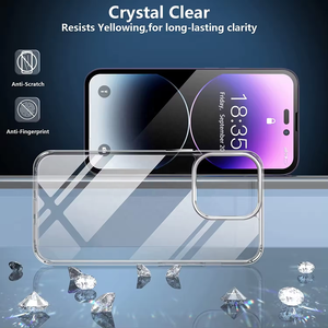 เคสโทรศัพท์ TPU ใส3 in 1เซ็ตพร้อมฟิล์มป้องกันหน้าจอและตัวป้องกันเลนส์กล้องสำหรับ iPhone 16 15 14 13 12 XS XR x 7 8 - Product Image 3