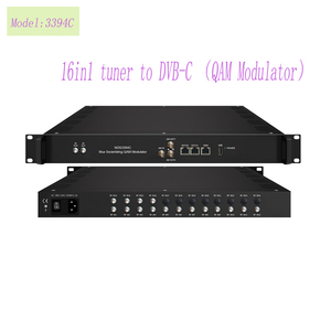 Sintonizador FTA de alto rendimiento de 16 24 en 1, entrada de salida RF, modulador multicarrier, para sistemas de transmisión, de dos o más unidades