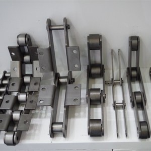 DIN ANSI ISO Palm Oil Conveyor <strong>Chain</strong> <strong>4</strong>&quot; 6&quot; with T-pin Extended Pin Attachment - Product Image 3