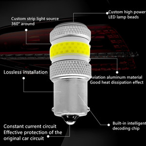 Yüksek kaliteli su geçirmez geri Led sinyal ışığı araba farlar Led sinyal lambası sinyal ışığı yüksek güçlü fren lambası arka lambası - Product Image 2