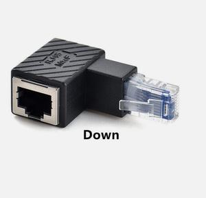 Angle RJ45 maschio a femmina Cat5 6 Ethernet LAN adattatore di rete spina di rete - Product Image 4