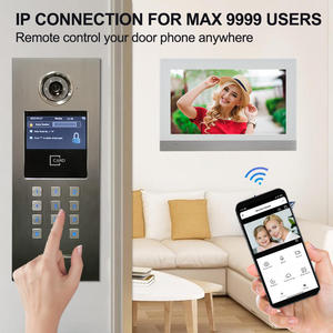 Ancoraggio Multi appartamenti porta Video telefono costruzione citofono porta con controllo accessi sistema di campana della porta dell'appartamento - Product Image 4