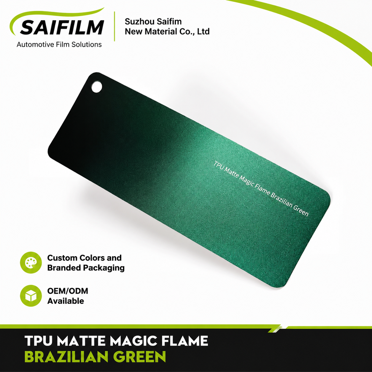 TPU Mate Llama Mágica Verde Brasileño