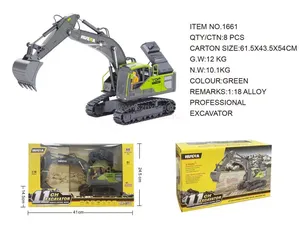 HUINA 1661 Remote Control Engineering Car <strong>Model</strong> Eleven Channel Electric Excavator Semi-alloy <strong>Model</strong> Boy Gift <strong>RC</strong> Truck Toys