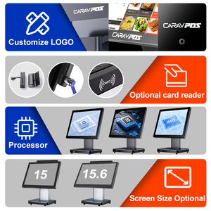 Cao cấp máy POS màn hình cảm ứng điểm bán hàng tiền mặt đăng ký 15/15.6inch siêu mỏng Win10/11 cho tiệm Dễ dàng cài đặt - Product Image 5