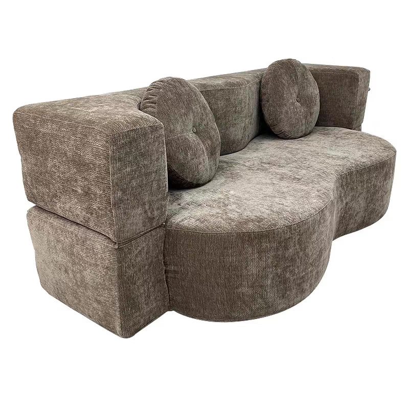 Tissu velours gris teddy