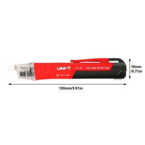 UT12D AC Voltage Detector Non Contact Pen Tester Electric Sensor 24-1000V Voltage Meter Current <strong>Test</strong> Pencil Alarm LED Light <strong>Unit</strong> - Product Image 2