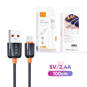 VIDVIE热卖2.4A快速充电微型USB数据线手机充电线 - Product Image 1