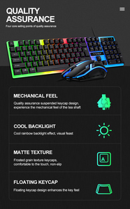 Juego de teclado y ratón RGB 2 en 1 para gaming, mouse y ordenador de oficina - Product Image 6