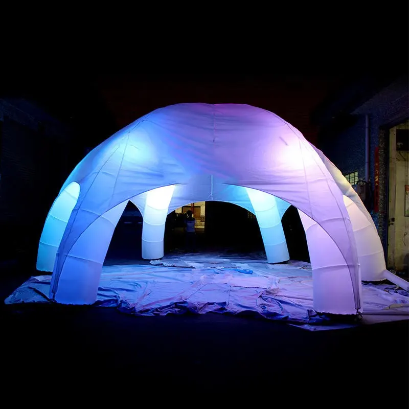 Led şişme kubbeli çadır taşınabilir kamp Gazebo büyük fuar gölgelik